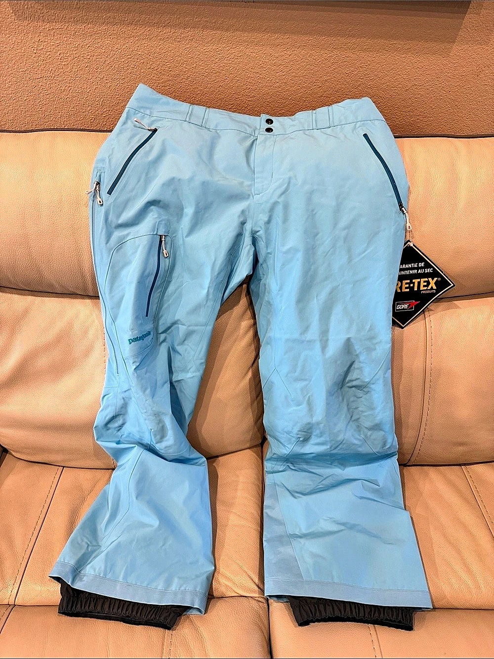 Patagonia Powder Bowl Pants Ski Pants Blue XL NWT